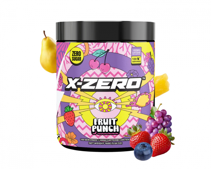 X-Gamer X-Zero Fruit Punch - 100 Porsjoner