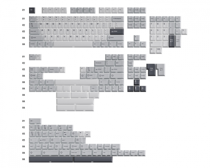 Wuque Studio WS PBT Gray Skies