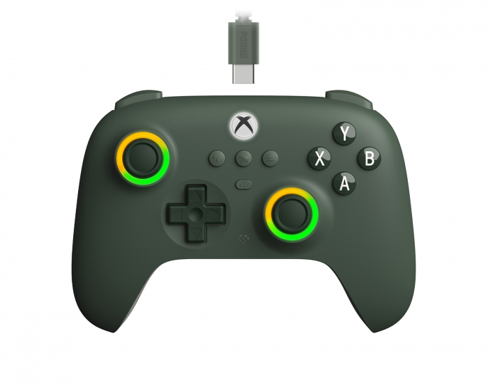 8Bitdo Ultimate C Wired Controller Xbox Hall Effect Edition - Mørk Grønn