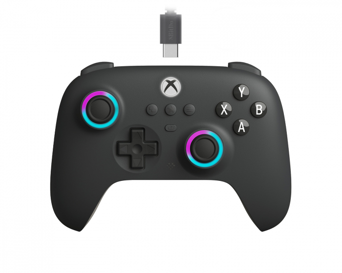 8Bitdo Ultimate C Wired Controller Xbox Hall Effect Edition - Mørk Grå