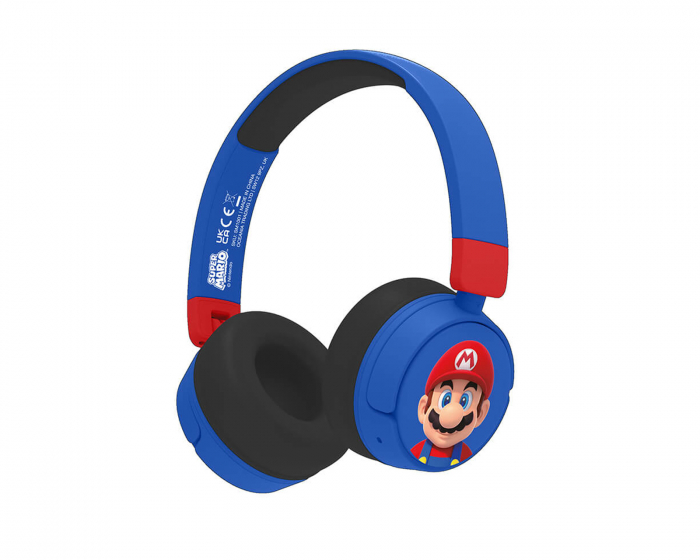 OTL Technologies Super Mario Junior Bluetooth On-Ear Trådløse Hodetelefoner - Blå