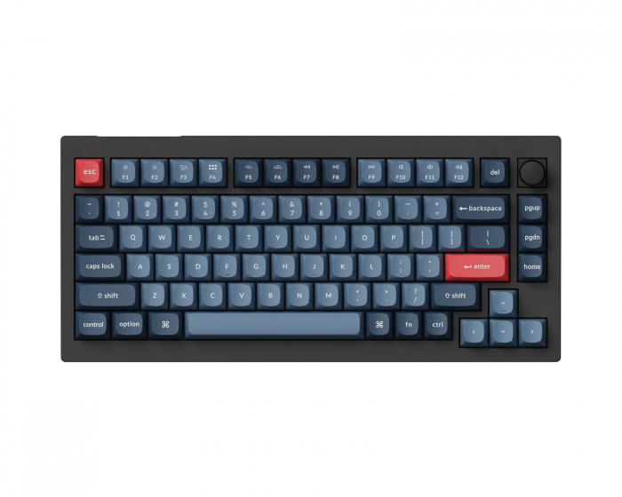 Keychron V1 Max 75% QMK/VIA RGB Hotswap Trådløst Tastatur [Gateron Jupiter Banana] - ISO