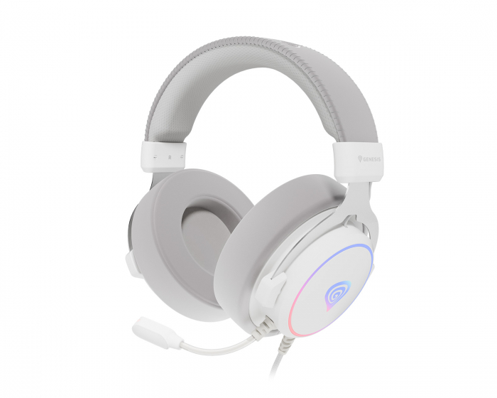 Genesis Neon 764 USB Gaming Headset RGB - Hvit