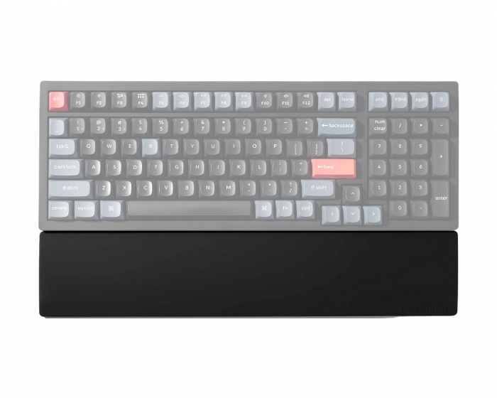 Keychron Silikon Palm Rest til K4 Pro/Q5/V5/V5 Max - Svart Håndleddsstøtte
