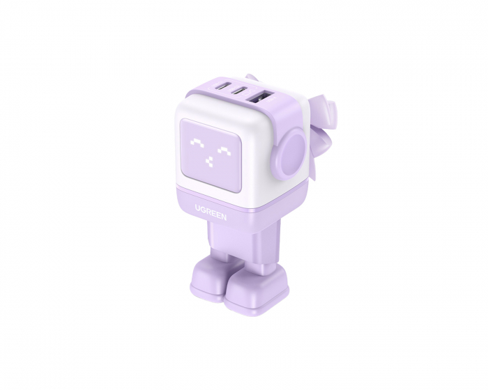 UGREEN Nexode Robot Lader 3 ports - 65W - Lilla