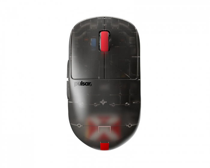 Pulsar X2-H High Hump Trådløs Spillmus - Clear Black - Limited Edition