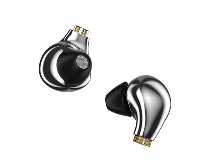 Blon BL03 IEM Hodetelefoner med 3.5mm Mikrofon - Sølv