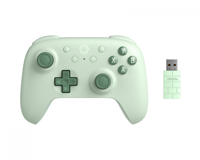 8Bitdo Ultimate 2C 2.4G Trådløs Kontroller Hall Effect - Grønn