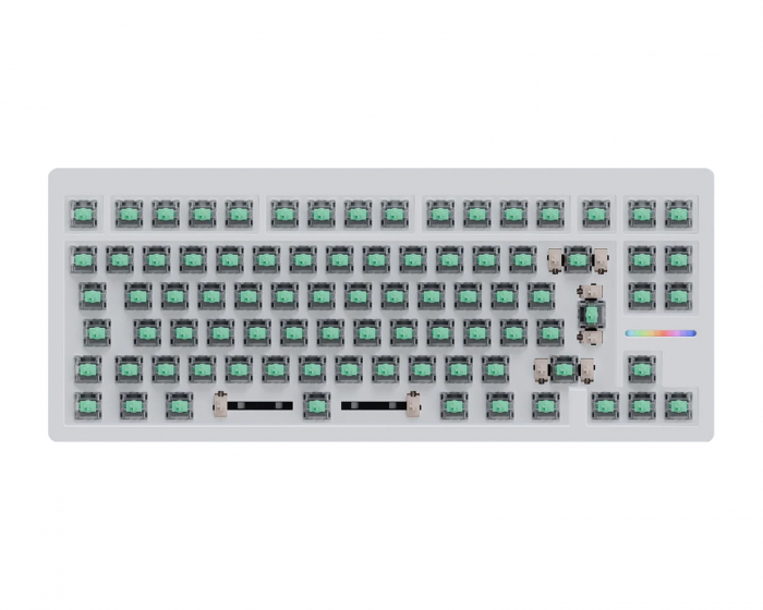 Wooting 80HE 80% Tastatur Zinc Alloy Hvit - ISO