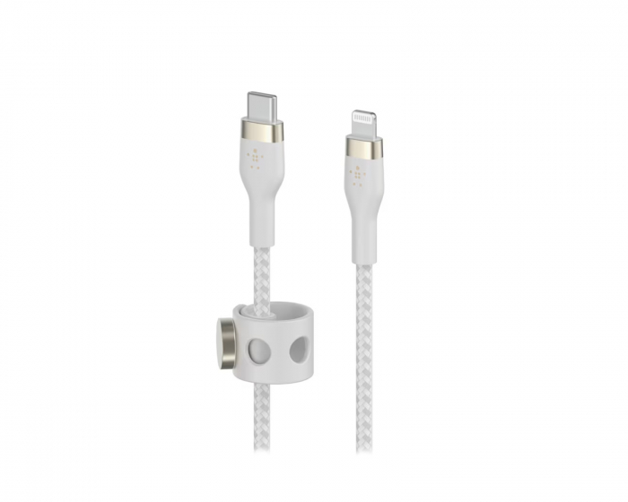 Belkin PRO Flex USB-C til Lightning Kabel - 2m - Hvit