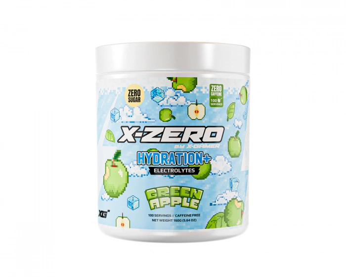 X-Gamer X-Zero Hydration+ Green Apple - 100 Porsjoner