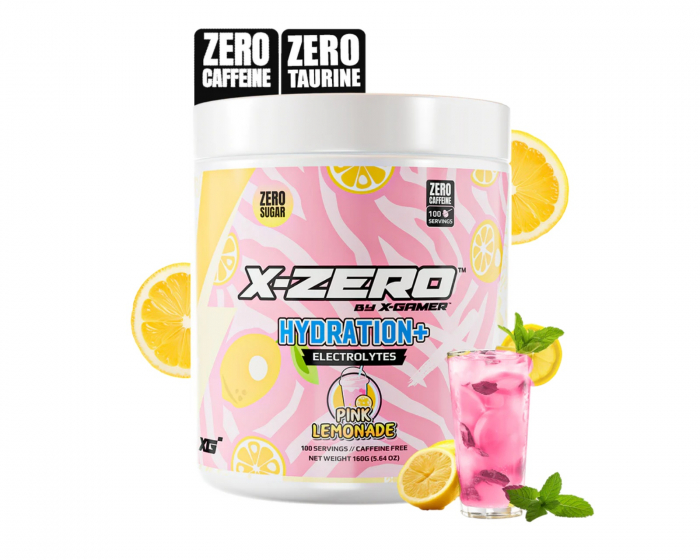 X-Gamer X-Zero Hydration+ Pink Lemonade - 100 Porsjoner
