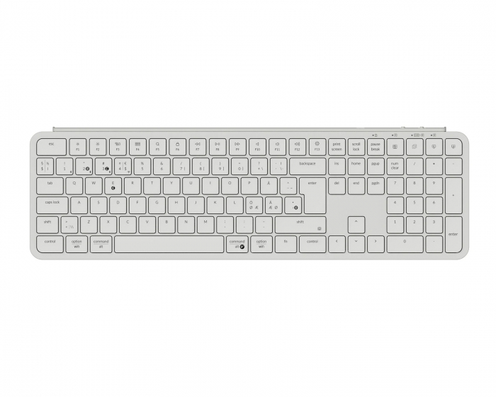 Keychron B6 Pro Ultra-Slim Trådløst Tastatur - Ivory White - ISO