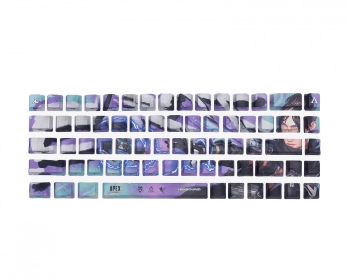 Higround Apex Keycap Set ISO Nordic - Wraith