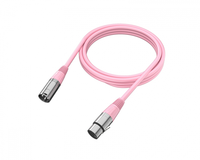 Fifine XLR Kabel - 3pin - 1.8 Meter - Rosa