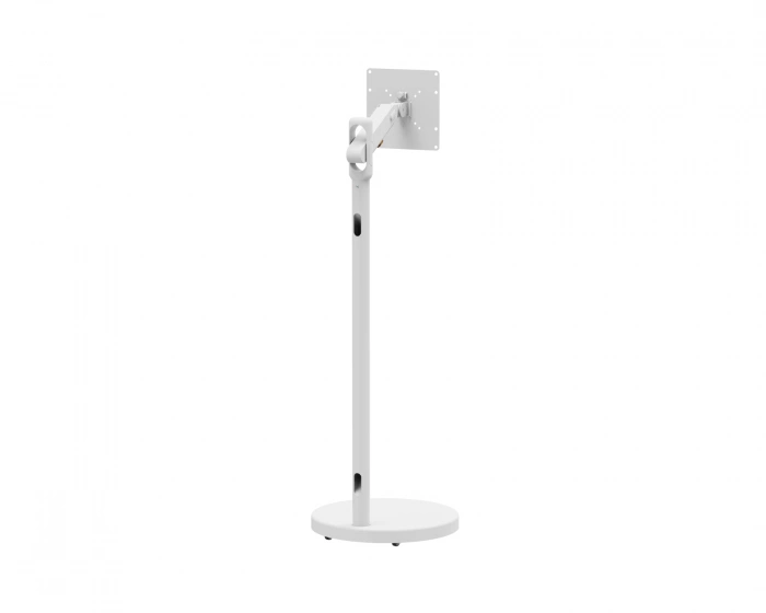 MaxMount Gulvstativ med justerbar arm for TV - Hvit