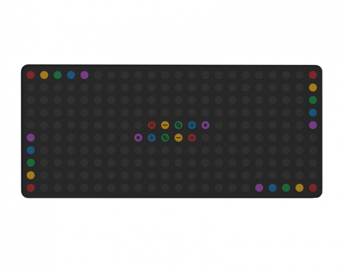 KBDfans PBTfans Retro Dark Lights R2 - Bubble Deskmat 2XL