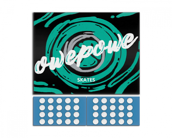 Owepowe Eagle Mus Skates Speed Dots Stor - Hvit