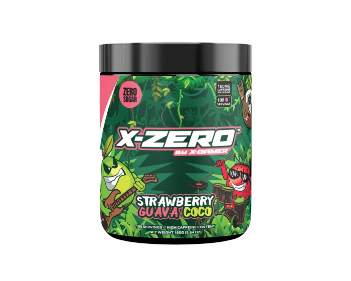 X-Gamer X-Zero Strawberry Coco Guava - 100 Porsjoner