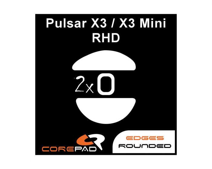Corepad Skatez PRO til Pulsar X3 RHD