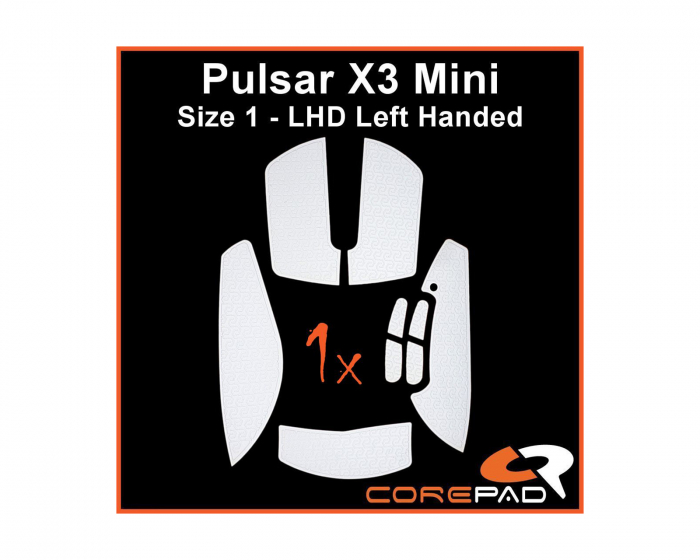 Corepad Soft Grips for Pulsar X3 Mini LHD - Hvit