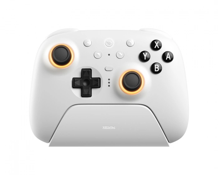 8Bitdo Ultimate 2 Bluetooth Kontroller TMR Sticks - Hvit