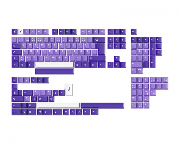 MaxCustom MxG x Milkyway Keycap set (ISO) - Purple