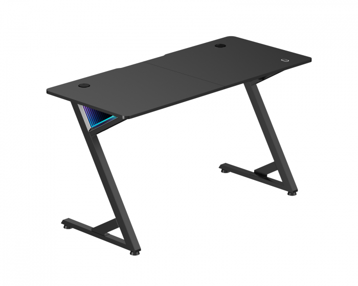 MaxMount InfinityGlow Gaming Skrivebord (136x60) - Svart