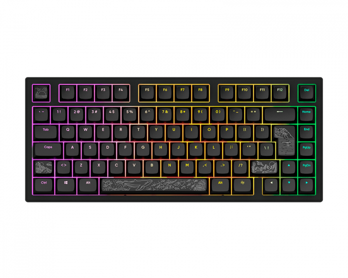 Dark Project ALU81 Gaming Tastatur RGB - Terra Nostra [g3ms Moonstone] - Svart