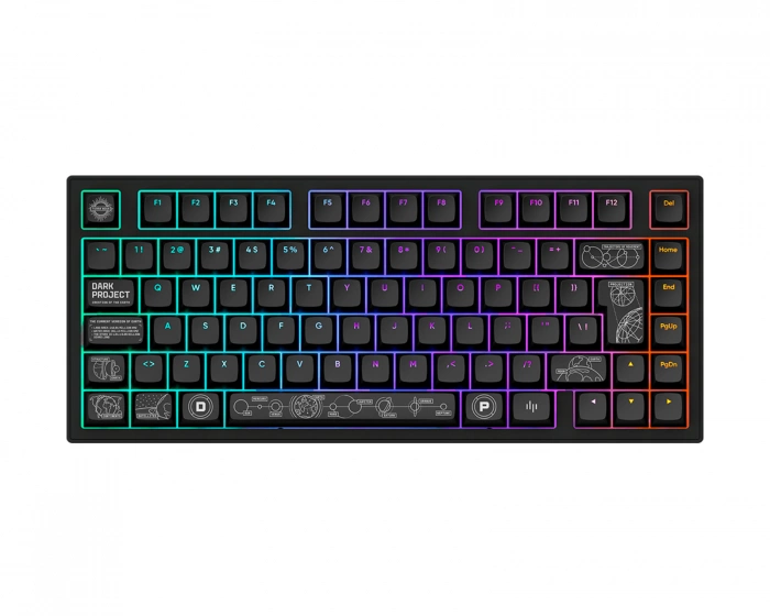 Dark Project ALU81 Gaming Tastatur RGB - Terra Nova [g3ms Moonstone] - Svart