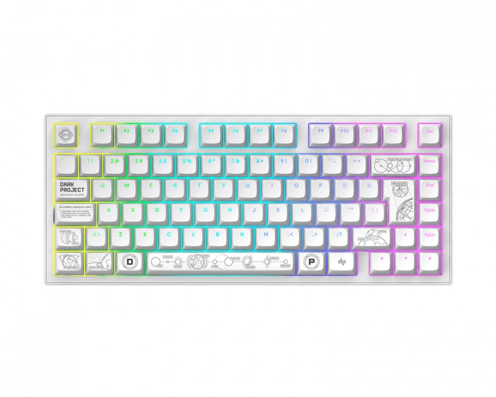 Dark Project ALU81 Gaming Tastatur RGB - Terra Nova [g3ms Moonstone] - Hvit