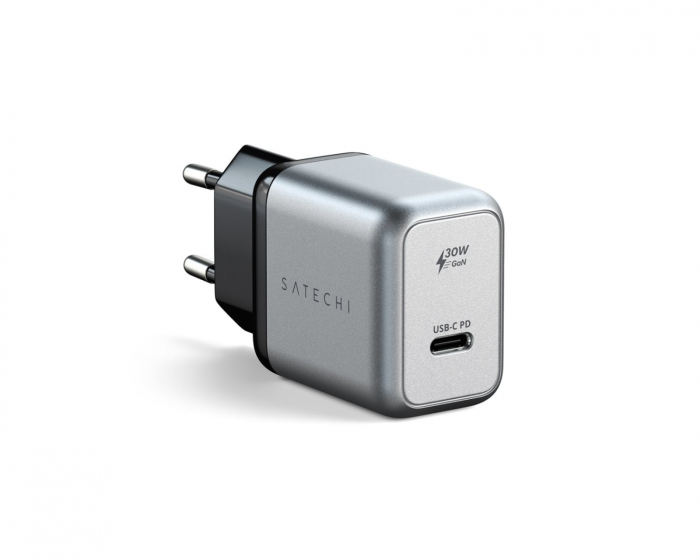 Satechi 30W USB-C PD GaN Vegglader - Romgrå
