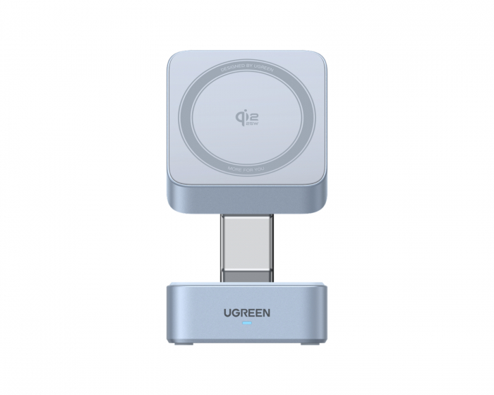 UGREEN MagFlow Qi2.2 25W 2-i-1 Magnetisk Trådløs Lader