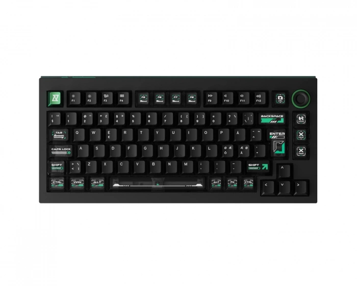 Lemokey L5 HE 8K ISO Tastatur [Lime Magnetic Switch] - Cyber Black