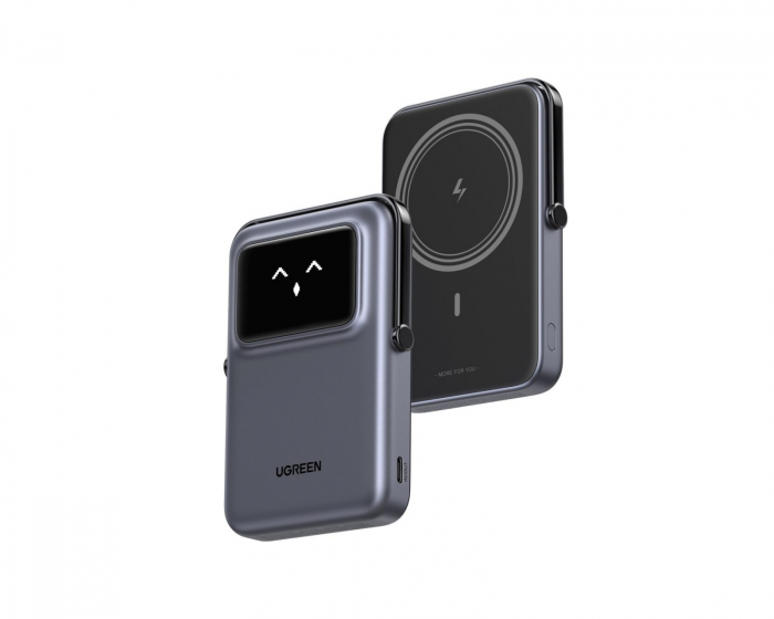 UGREEN Uno 10000mAh magnetisk trådløs powerbank - Grå