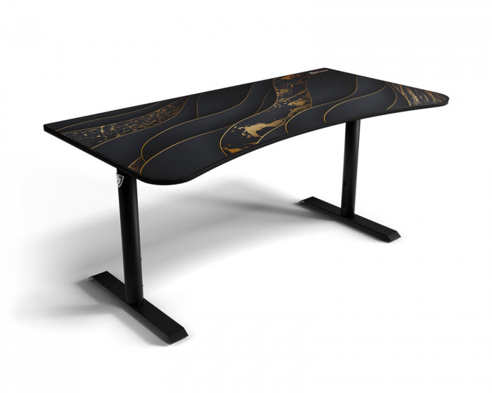 Arozzi Arena Gaming Skrivebord - Large - Svart Gull