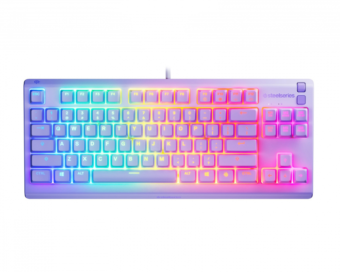 SteelSeries Apex 3 TKL RGB Gaming Tastatur - Lavendel