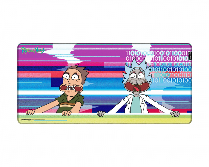  Ricky og Morty - Glitched - Gaming Musematte - XL