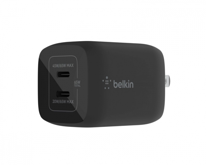 Belkin 65w Dual GaN USB-C Vegglader