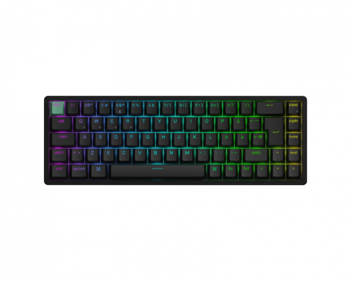 Keychron K6 HE Trådløst QMK Tastatur [Gateron 2.0 Lilla Magnetisk Bryter] - Svart