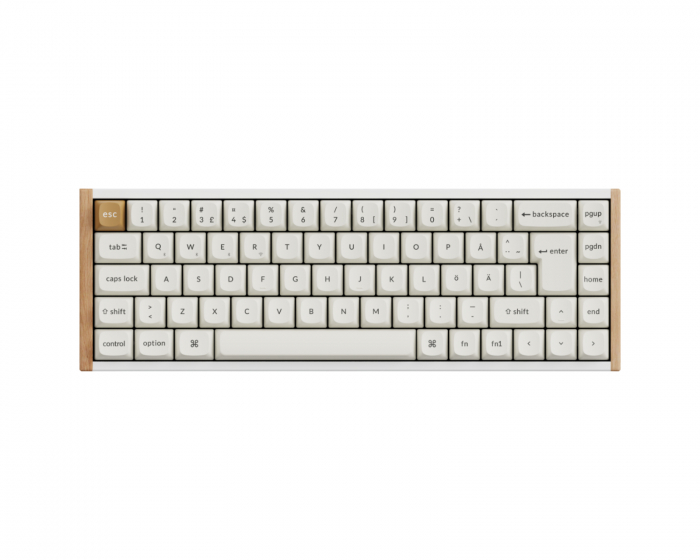Keychron K6 HE SE Trådløst QMK Tastatur [Gateron 2.0 Purple Magnetic Switch] - Wood White