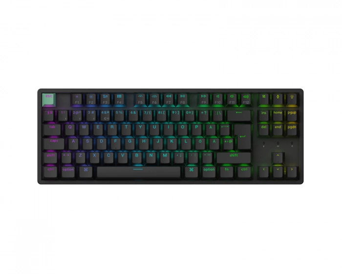 Keychron K8 HE Trådløst QMK Tastatur [Gateron 2.0 Purple Magnetic Switch] - Svart