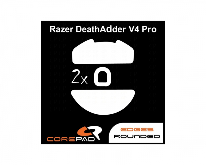 Corepad Soft Grips For Razer DeathAdder V4 PRO - svart