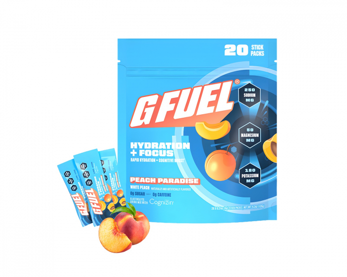 G FUEL Peach Paradise Hydration + Focus Pakke - 20 Serveringer