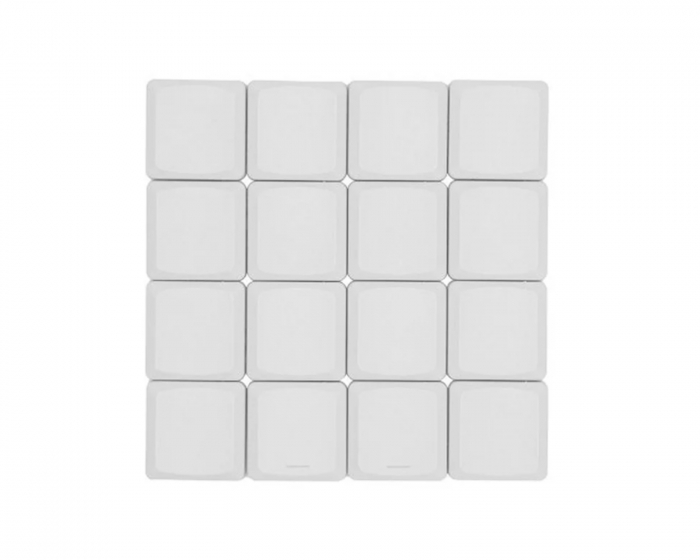 Tai-Hao THT Doubleshot PBT Shine-through Low-Profile 18-Key - MX - Hvit