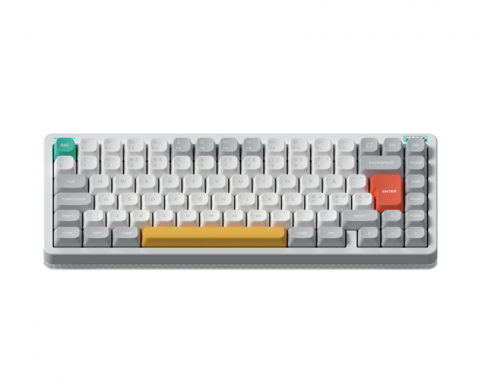 NuPhy Halo75 V2 Trådløst Tastatur – Ionic White [Raspberry Switch]