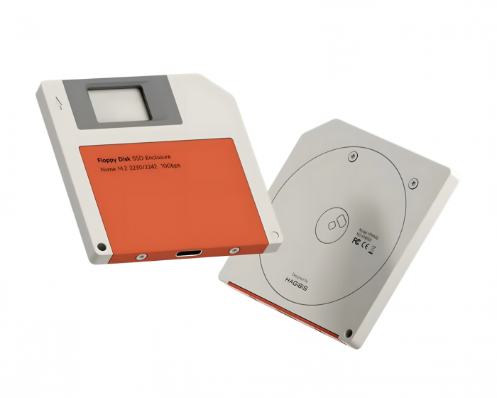 Hagibis Floppy Disk Style SSD Kabinett - Oransje