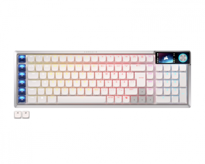Corsair VANGUARD AIR 99 Trådløst Gamingtastatur - Hvit [OPX Optical]