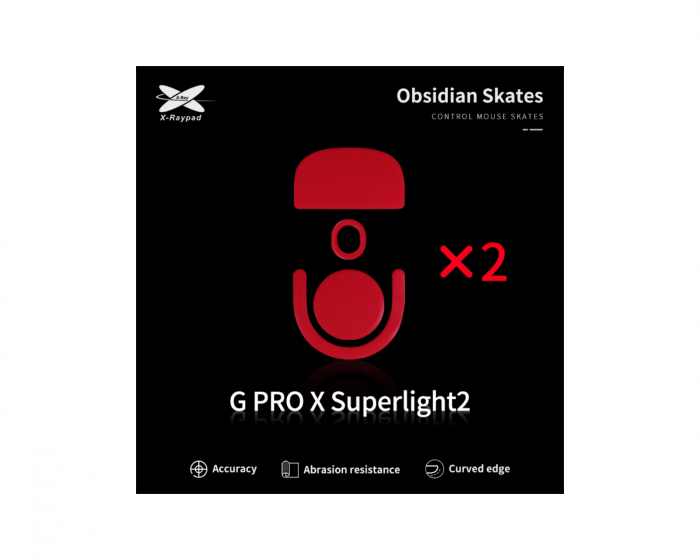 X-raypad Obsidian Air Mouse Skates for Logitech G PRO X Superlight 2