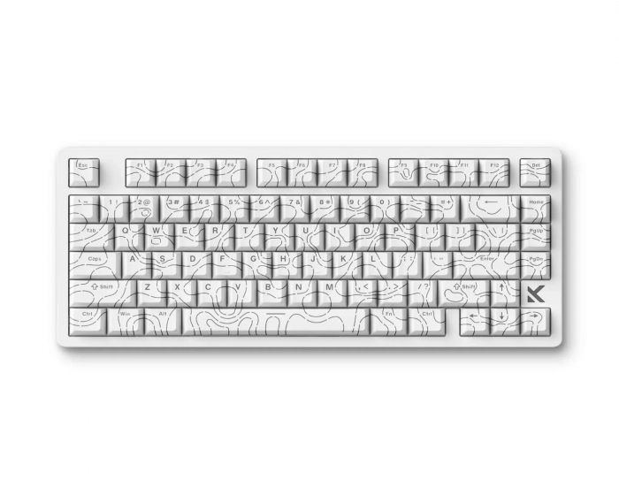 MCHOSE Jet 75 E-sport Tastatur - White Topographic [Kailh Magnetic God Switch]